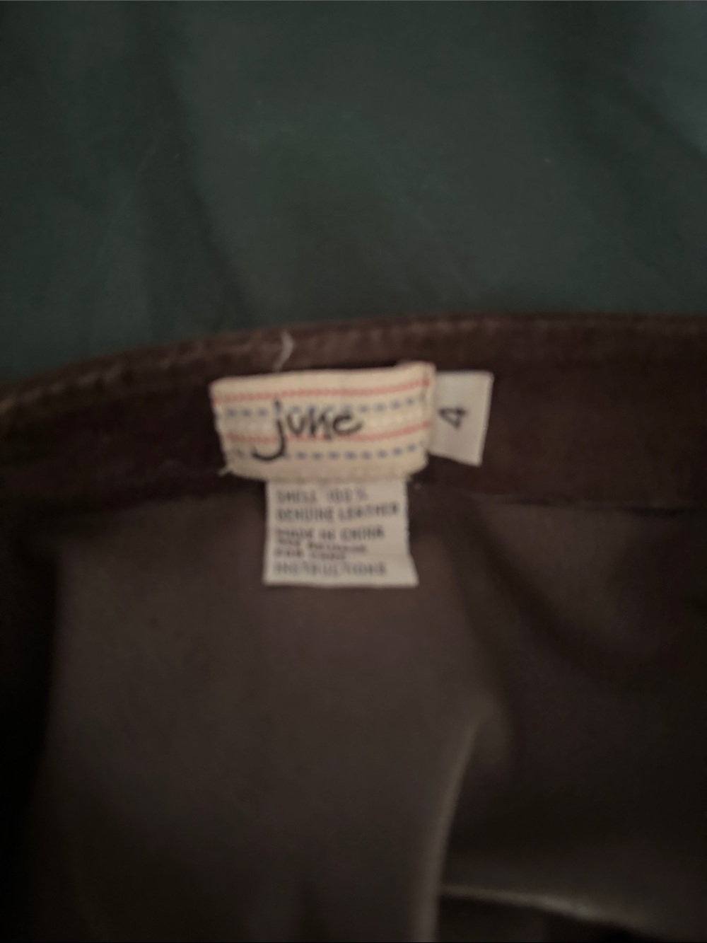 Vintage Brown Suede Leather Maxi Skirt. - Picture 4 of 9